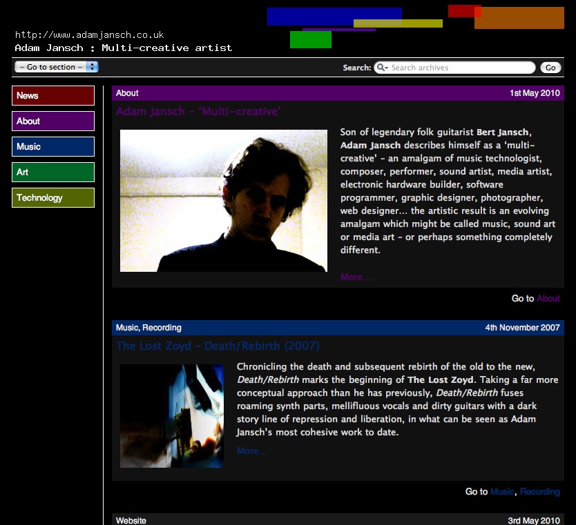 AJ | Code | AJ | Adam Jansch | Wordpress powers new AJ website